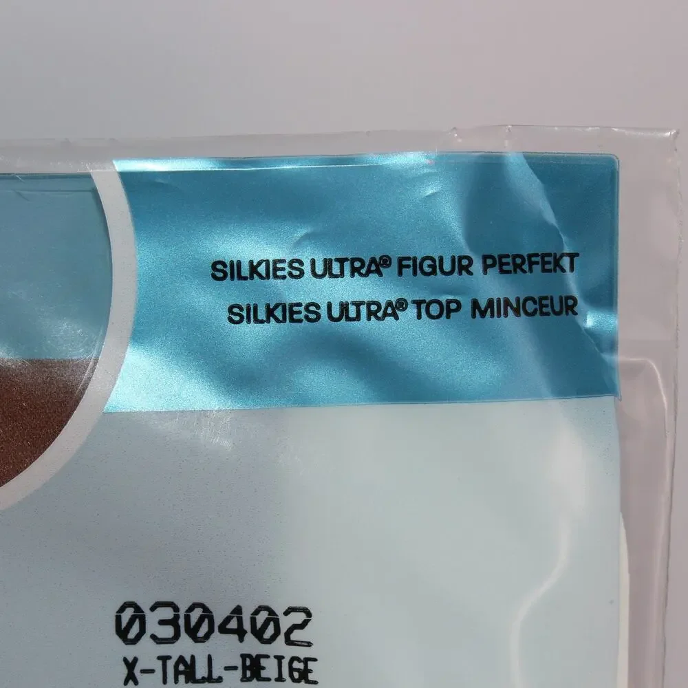 4 Size X-Tall 030402 Vintage Silkies Ultra Control Top Honey Beige Panty Hose